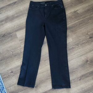 Talbots Flawless High-Waist Barely Boot Black Jean size 8